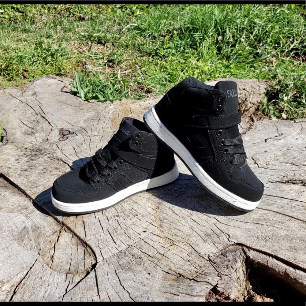 Boys' Essential Hi Top Sneakers Black Footwear